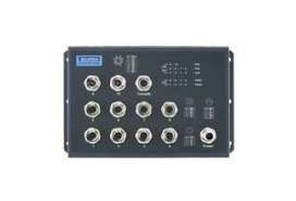 EN 50155 10-портовый управляемый коммутатор PoE M12 Ethernet Advantech 24/48 или 72/96/110 В постоянного тока