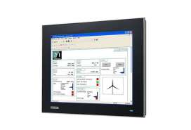 15” XGA Industrial Monitor with Resistive Touch Control, Direct VGA/DP, and Wide Operating Temperature Range