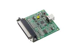 Advantech USB-4702: Многофункциональный модуль - 12-бит АЦП, ЦАП и дискретный ввод/вывод, 32 бит счетчик