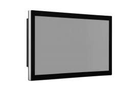 ELGENS TDM-P240WT:  IP65/66 Bezel-Free P-cap Monitor, VGA/DP/HDMI, Panel Mounting Kits, and Power Input DC 12V 