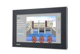 Industrial 15.6" 16: 9 Advantech FPM-7151W monitor with 7H glass, IP66 protection and multi-touch touch screen