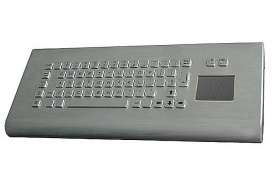 IP65 защищенная клавиатура из нержавеющей стали X-KEY X-PP66D для настенного монтажа с сенсорным манипулятором или трекболом, интерфейс USB