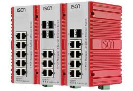 Промислові керовані Gigabit Ethernet комутатори ISON IS-DG510 на 10 портів з розширеним діапазоном -40 ... 75 °C