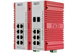Промислові керовані Gigabit Ethernet комутатори ISON IS-DG508 на 8 портів з розширеним діапазоном -40 ... 75 °C