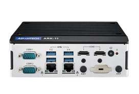 Advantech  ARK-11: Безвентиляторний вбудовуваний ПК на Intel Celeron N3350 DC SoC з 4K Dual HDMI/Dual LAN/M.2 DIN-Rail