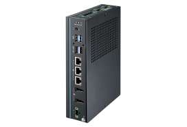 Fanless DIN-Rail IPC with 11th Gen Intel® Core™ i CPU with 3 x LAN, 4 x COM, 3 x USB 3.0, 1 x USB 2.0, 8 x DI, 8 x DO, and 2 x DP 1.4.