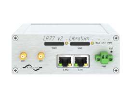 Промышленный маршрутизатор 4G LTE LR77 v2 Libratum с интерфейсом Ethernet 10/100, 2 держателя для SIM-карт