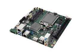 Mini-ITX материнська плата на процесорах Intel® Core™ 12/13-го покоління (Raptor Lake/Alder Lake), з Q670E/H610E, PCIex16 Gen4, 2.5GbE, DCin