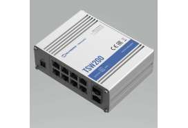 Промисловий некерований комутатор POE+ Teltonika з 8 x Gigabit Ethernet зі швидкістю до 1000 Мбіт/с 