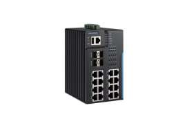 Advantech EKI-8720G-4XFI: Управляемый промышленный коммутатор L3 с 16 портами GE и 4 портами 10G SFP+ 