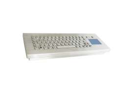 Industrial IP65 stainless steel desktop keyboard with touchpad 