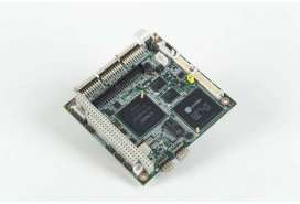 PC/104 CPU module driven by the ultra low power cost-effective System On Chip DM&P Vortex86DX Advantech PC-3343 with onboard memory, VGA and 24-bit LVDS output