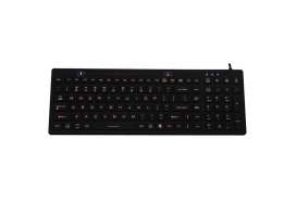 IP68 industrial silicone keyboard with numeric keypad, function keys and backlight 