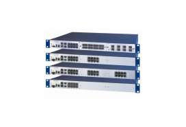 Cost-effective 19" Hirschmann MACH100 family managed switches, 8 to 24 ports, speeds from 100 Mbit to 10 Gbit