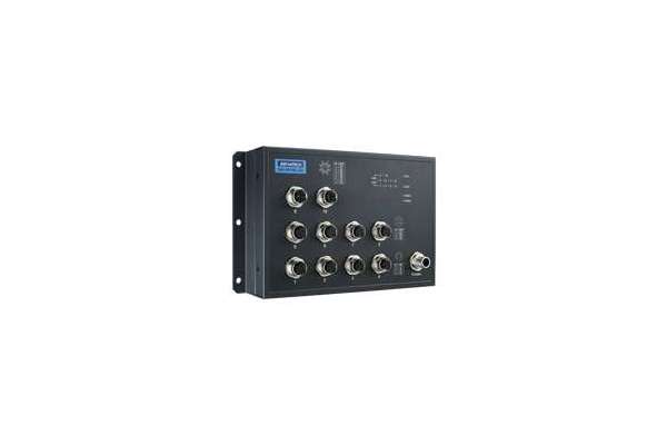 EN 50155 10-портовий некерований Ethernet-комутатор M12 Advantech 24/48  чи 72/96/110 В постійного струму EKI-9510E-2GH