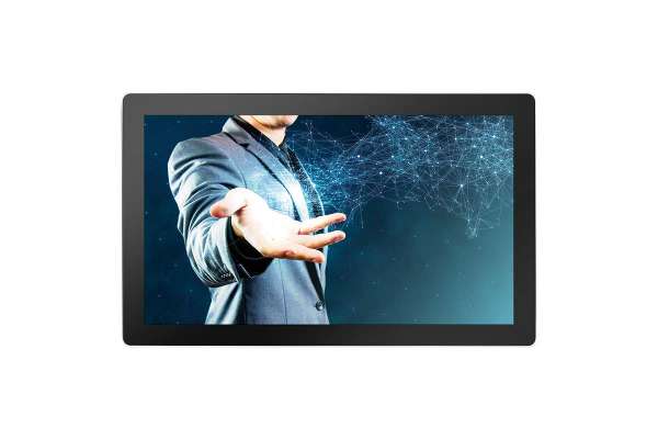 24” Multi-Touch 16:9 Full HD Projected Capacitive Industrial Display, Front Panel IP65 Waterproof