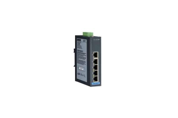 Промисловий некерований 5-ти портовий Fast Ethernet комутатор Advantech EKI-2525 з POE або оптичним портом