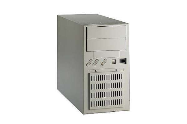 Компактний корпус промислового комп’ютера Advantech IPC-6608BP для встановлення 8 плат повної довжини і ATX БП
