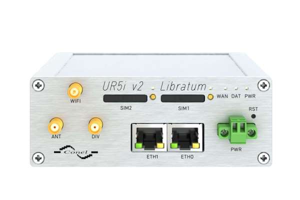 Промисловий 3G UMTS/HSPA+ Wi-Fi роутер Advantech B+B UR5i v2 Libratum, на 2 SIM-карти, з 2 портами Ethernet