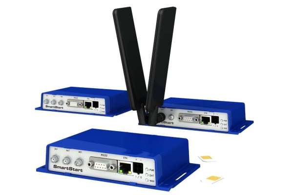 Intelligent industrial 4G(LTE) Wi-Fi Router & Gateway B+B SmartStart SL304