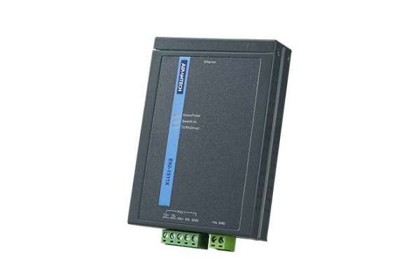 1/2-port RS-422/485 Serial Device Server Advantech EKI-1511X and EKI-1512X in IP slim metal case with terminal block wiring