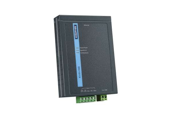 Компактные серверы последовательных портов RS232/485 Advantech EKI-1511X и EKI-1512X в тонком металлическом корпусе с IP30