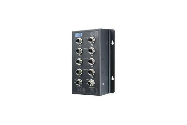 EN50155 Managed Ethernet Switch EKI-9508G by Advantech with EN50155 & EN50121-3-2 and operating temperature range -40 ~ 70°C
