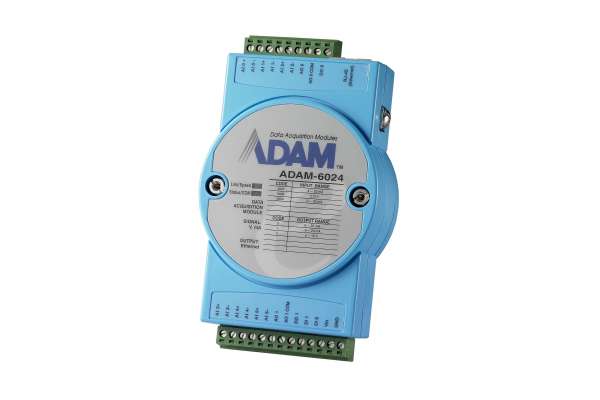 Ethernet multifunctional I/O modules Advantech ADAM-6022 and ADAM-6024 with MQTT, SNMP, MODBUS/TCP, P2P and GCL support