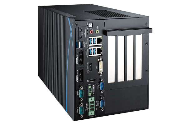 Expandable Fanless System 8 Cores 9th/8th Gen Intel® Xeon®/Core™ i7/i5/i3 (Coffee Lake) with Workstation-grade Intel® C246 chipset Vecow RCX-1400F