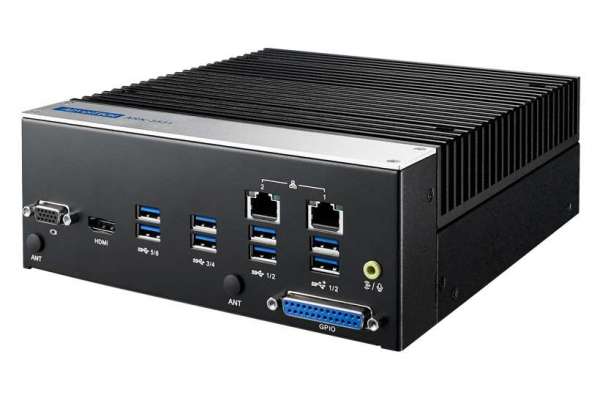 Fanless Box PC ARK-3531 with Dual display: VGA + HDMI on Intel® 8th and 9th Gen Core™ i3/i5/i7/i9 LGA1151