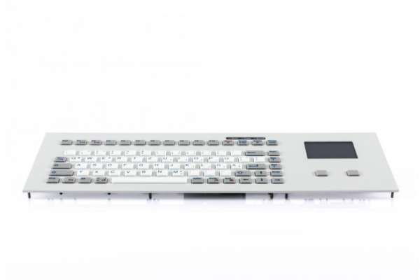 IP65 клавиатура на поверхность с силиконовыми клавишами GETT InduKey TKG-083b с сенсорным или шаровым манипулятором