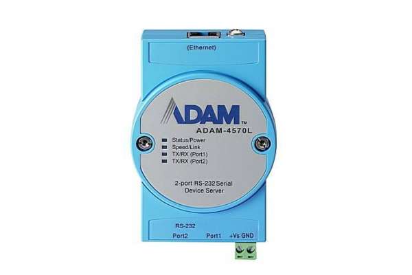 Сетевой сервер Advantech ADAM-4570 с интерфейсом Ethernet на 2 последовательных порта RS-232/422/485