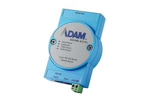 Сетевой сервер Advantech ADAM-4570 с интерфейсом Ethernet на 2 последовательных порта RS-232/422/485