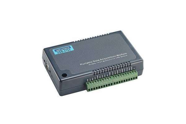Многофункциональный модуль 14-бит АЦП Advantech USB-4704, 12-бит ЦАП и 8 бит дискретный ввод/вывод, 32 бит счетчик с интерфейсом USB для информационно-измерительных систем