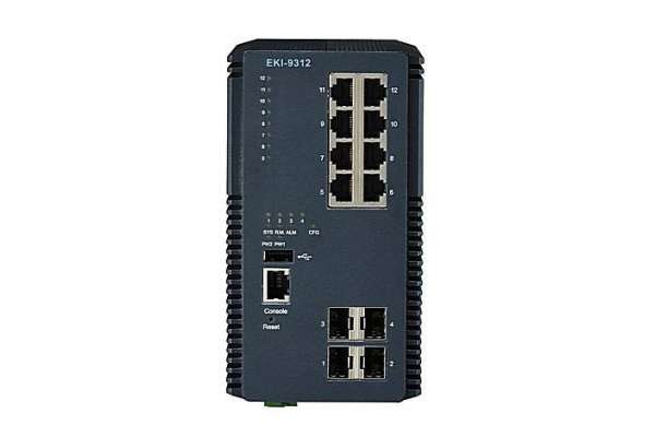 Промышленный управляемый 12-ти портовый Gigabit Ethernet коммутатор Advantech EKI-9312
