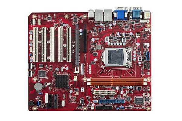 Материнская плата ATX 5 PCI слотов Advantech AIMB-701 на H61