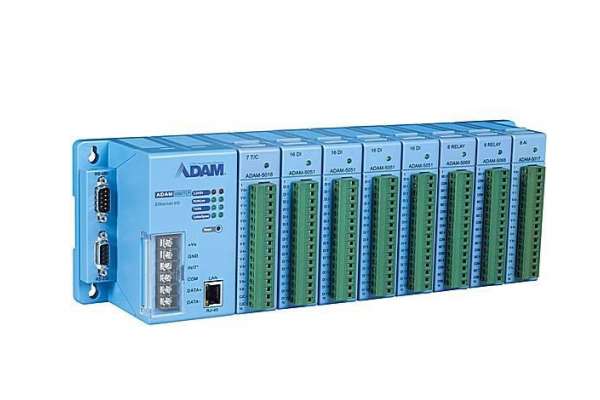 Шасси контроллера ADAM-5000 для установки 4 или 8 модулей ввода-вывода с интерфейсом RS485 или Ethernet