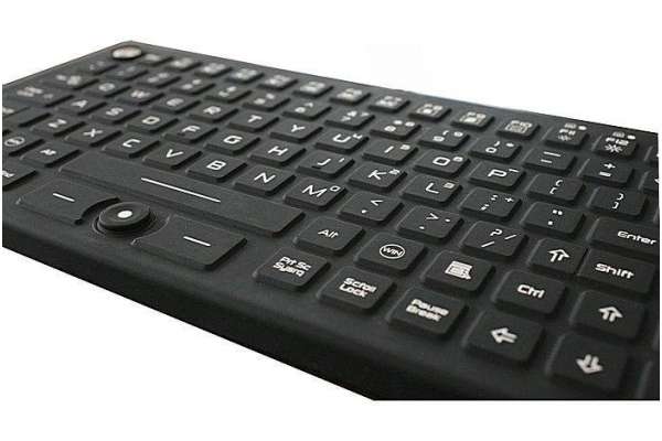 IP68 защищенная клавиатура со встроенным джойстиком X-KEY X-RP94SD из силикона с подсветкой и антибактериальным покрытием