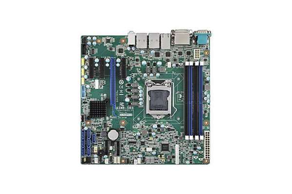 Промышленная microATX плата Advantech ASMB-585 под LGA1151 процессор Xeon E3-1200 v5, чипсет C236, 4 GbE LAN, слот PCIe x16, 3 слота PCIe x4, 4 порта Gigabit Ethernet, 10 портов RS232
