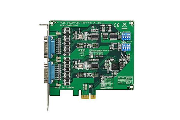 2-х портовая коммуникационная плата Advantech PCIE-1602 и PCIE-1604 с шиной PCIe x1 