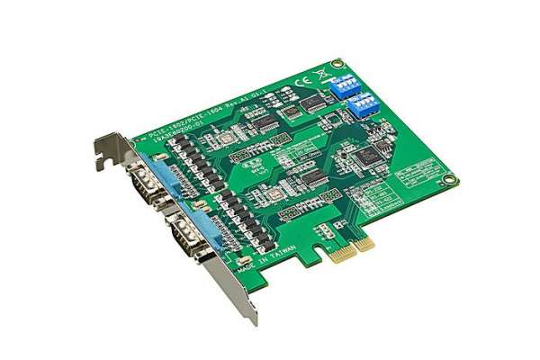 2-х портовая коммуникационная плата Advantech PCIE-1602 и PCIE-1604 с шиной PCIe x1 - Сертификат соответствия CE