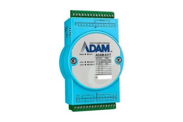 8AI/11DI/10DO IoT Modbus/OPC UA Ethernet Remote I/O  module Advantech ADAM-6317