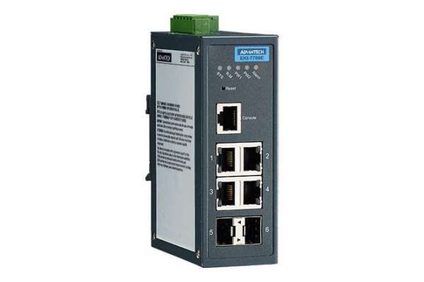 4GE+2G SFP Managed Ethernet Switch Advantech EKI-7706