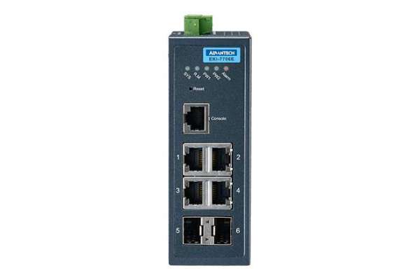 Керований Ethernet-комутатор 4GE + 2G SFP Advantech EKI-7706