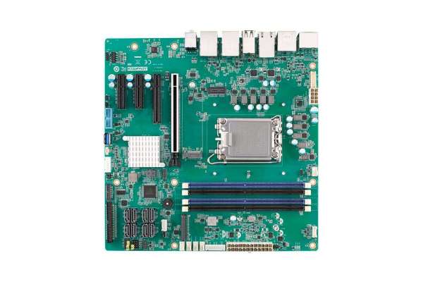 Материнська плата на процесорах Intel® 12-го покоління Core™ (Alder Lake-S) i9/i7/i5/i3 LGA1700, MicroATX з 2 DP++/HDMI/eDP, 1 GbE LAN, 3х 2.5GbE LAN, 8 портів USB 3.2, 1 порт USB 3.2 Type-C , 6 COM AIMB-588