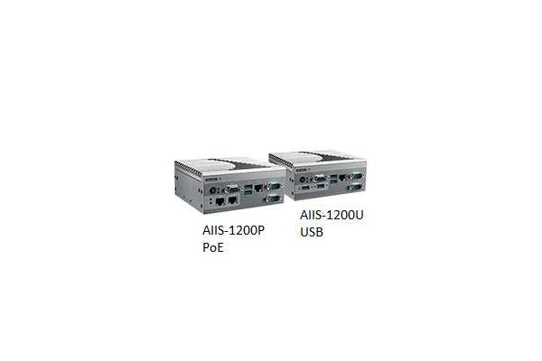 Компактный компьютер Advantech AIIS-1200 на Intel® Celeron® N3160 SoC с интерфейсом GigE PoE или USB 3.0 для 2-х видеокамер