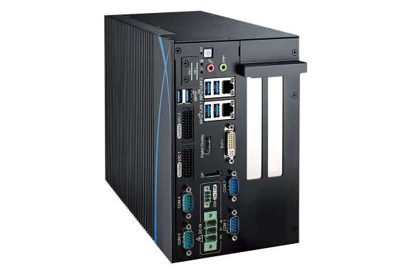 Fanless robust computing system on Intel® Xeon®/Core™ i7/i5/i3 processor, and Intel® C246 chipset, 2 GigE LAN support iAMT 12.0, multiple PCI/PCIe expansion slots, 4 COM RS-232/422/485  Vecow RCX-1200