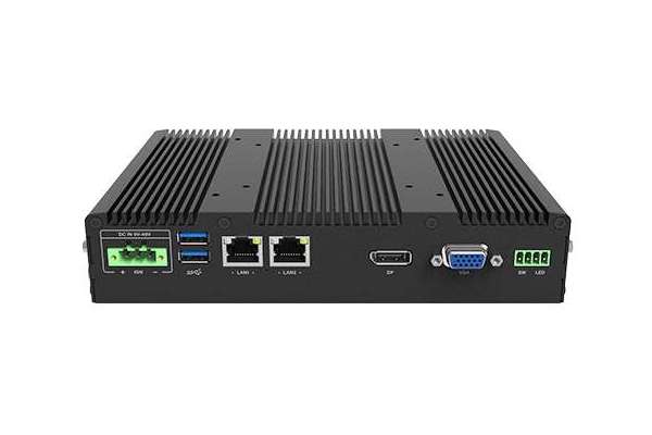 Fanless Small PC with 6 COM, 2 RS232/422/485 on dB9 Type 12V DC