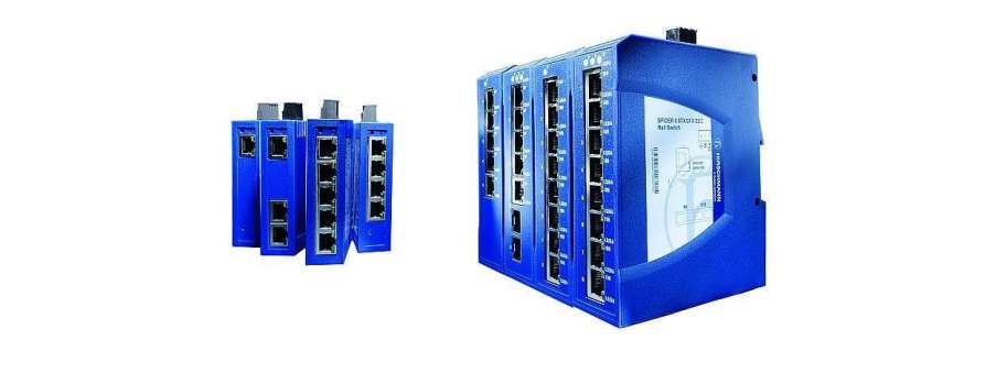 Промышленные неуправляемые коммутаторы Hirschmann SPIDER от 2 до 16 портов Fast и Gigabit Ethernet на DIN рейку