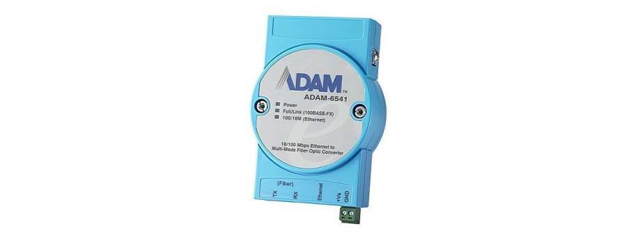 Промисловий некерований 5-ти портовий Fast Ethernet комутатор Advantech ADAM-6521 з оптичним up-link портом